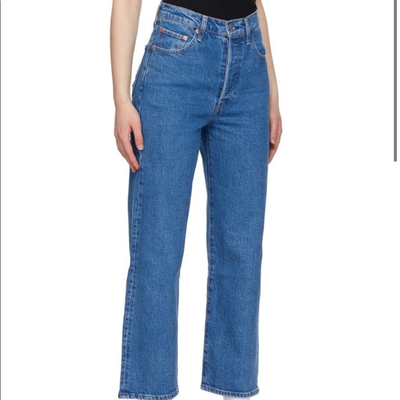 Levi’s Blue Ribcage Straight Ankle Jeans 👖 💙 - Picture 1 of 4